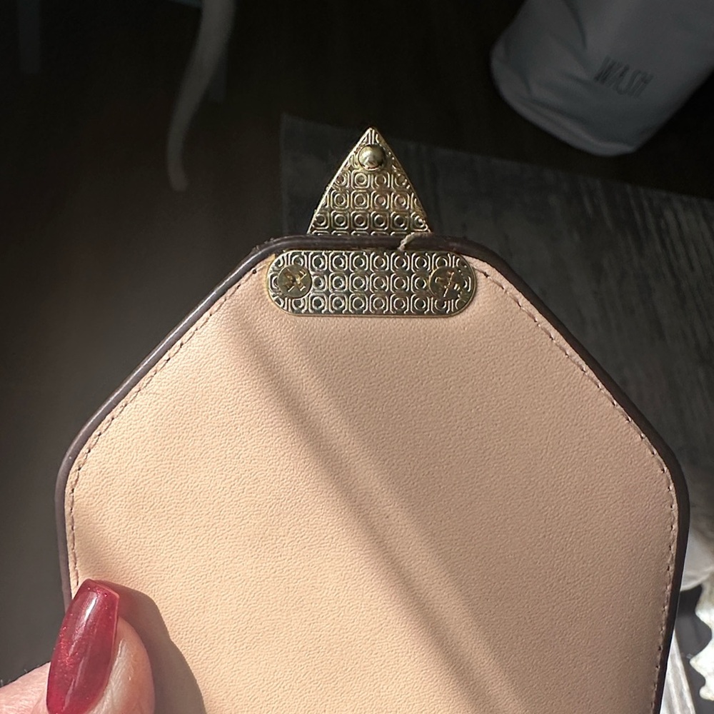 Brown and Gold Monogram Crossbody Bag - Picture 5 of 6